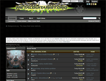 Tablet Screenshot of metalguitarist.org